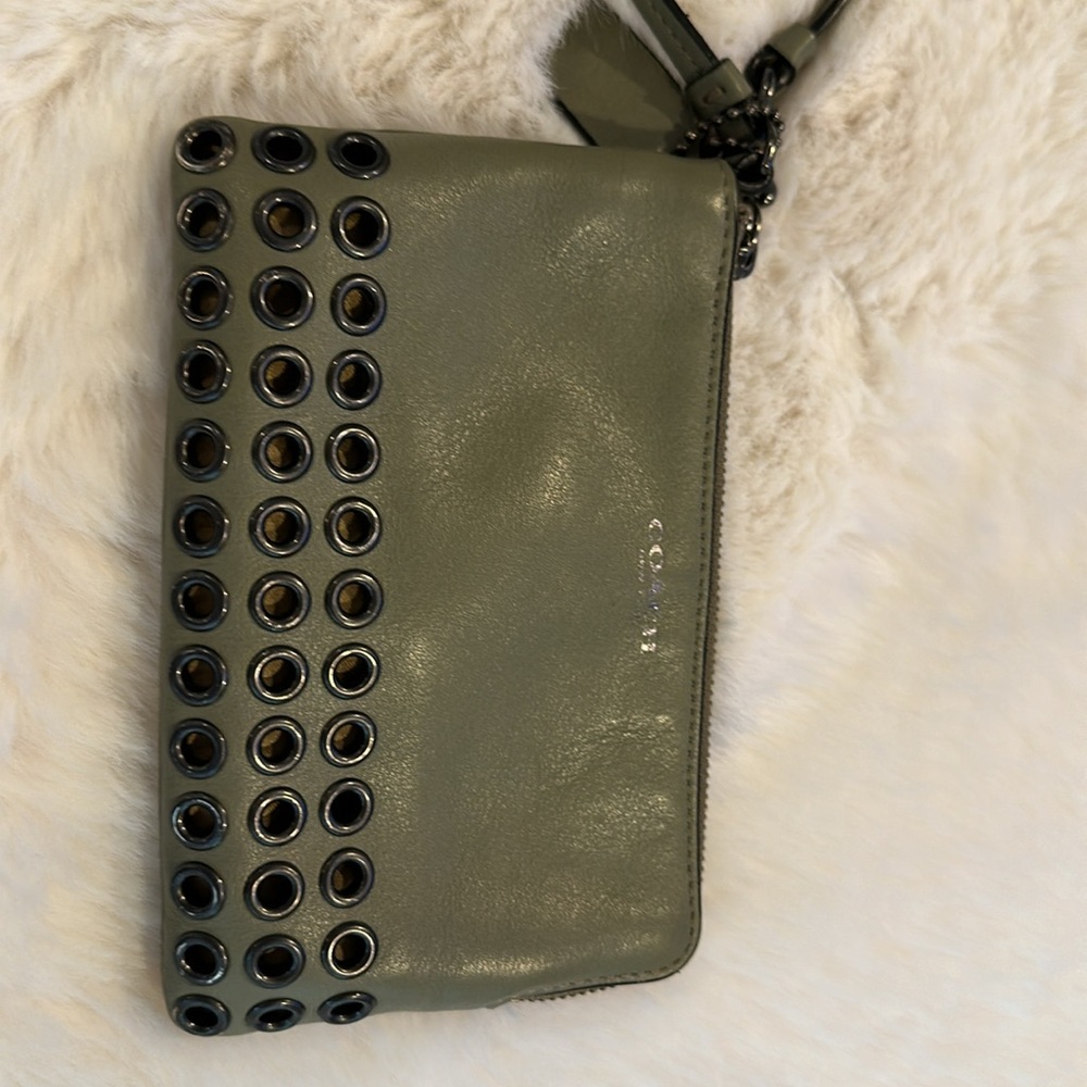 Coach small wristlet with card slots
